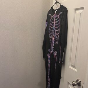 Kids Skeleton Costume - Black and Purple